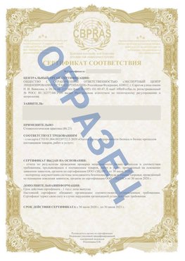 Образец Сертификат СТО 01.064.00220722.2-2020 Глазов Сертификат СТО 01.064.00220722.2-2020 