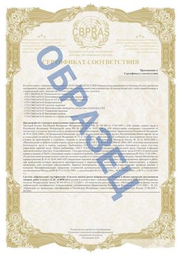 Образец Приложение к СТО 01.064.00220722.2-2020 Глазов Сертификат СТО 01.064.00220722.2-2020 
